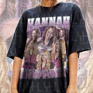 Gildan Black Hannah Montana Graphic Tee
